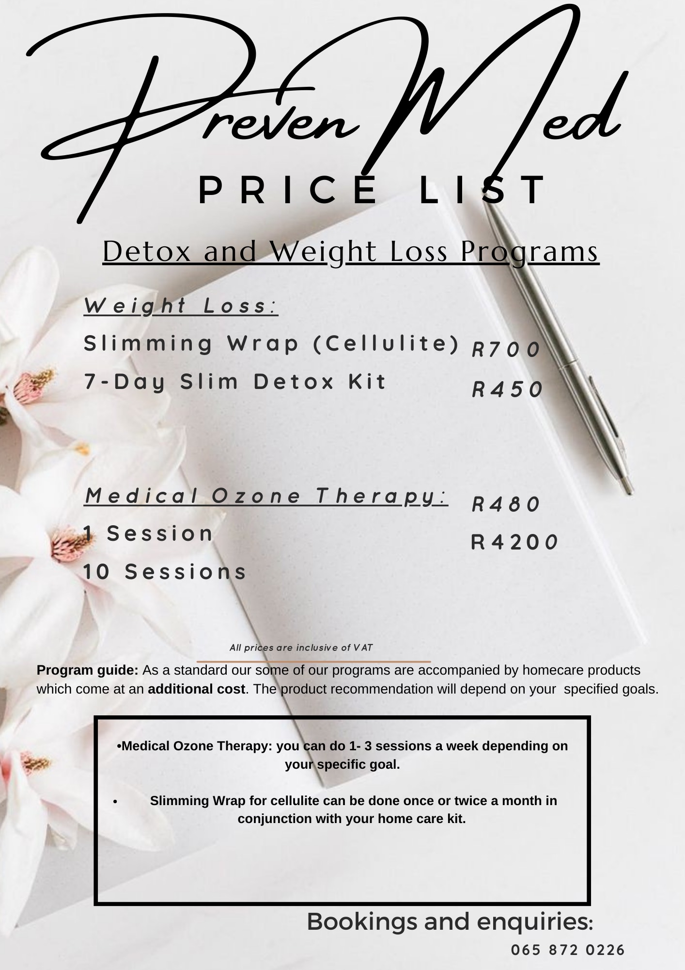 Aesthetic Minimalist Price List - 10