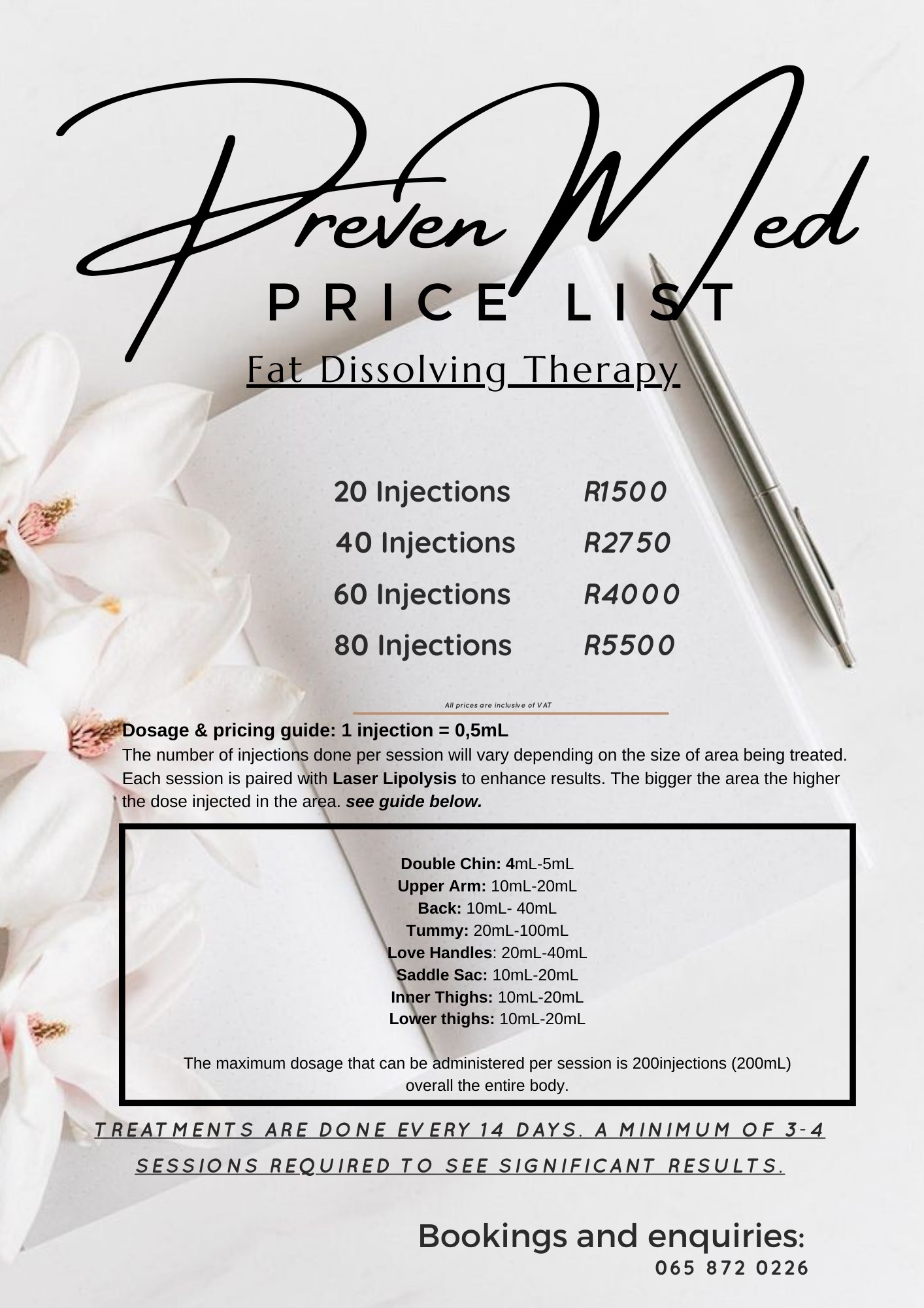 Aesthetic Minimalist Price List - 4