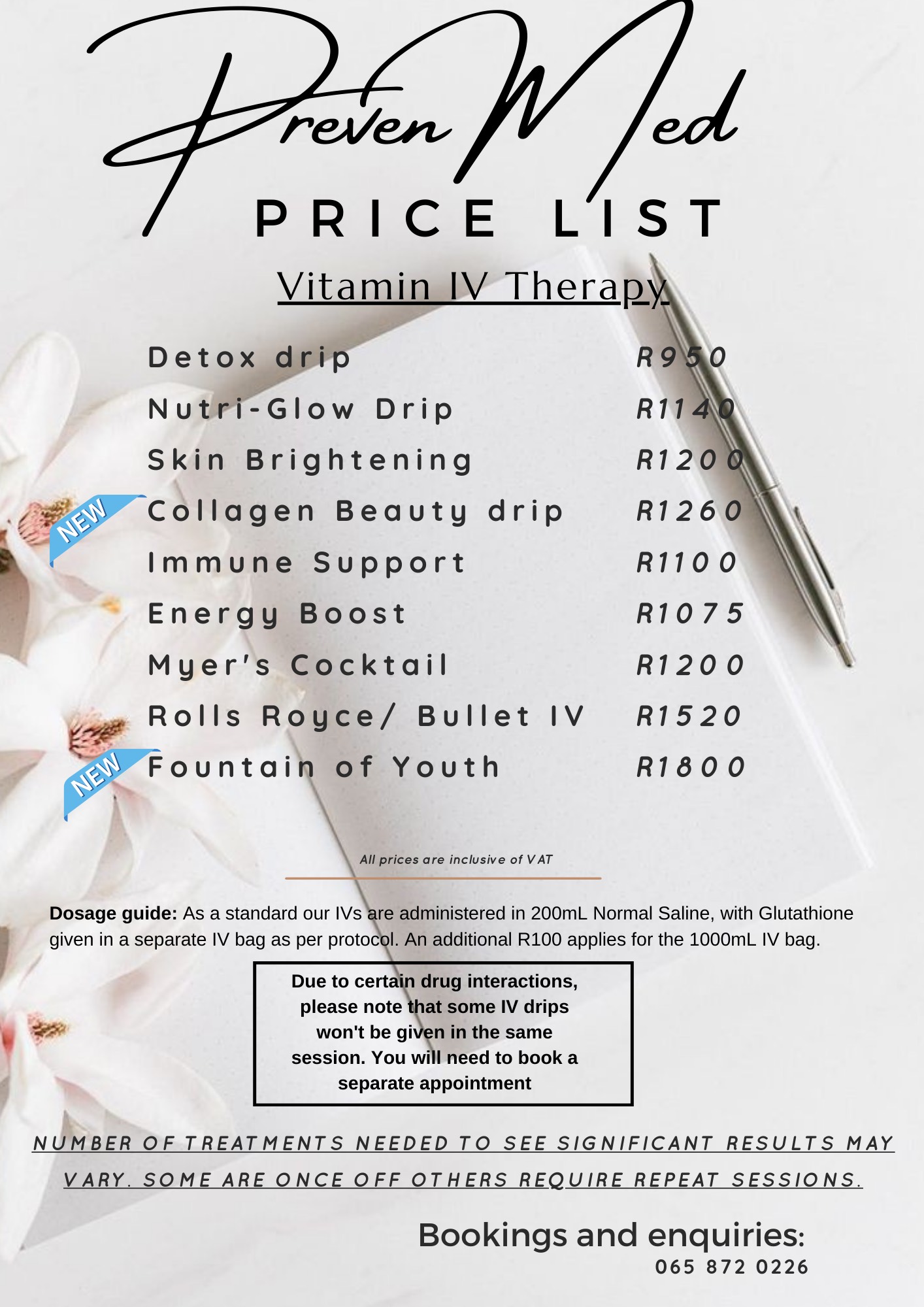 Aesthetic Minimalist Price List - 5