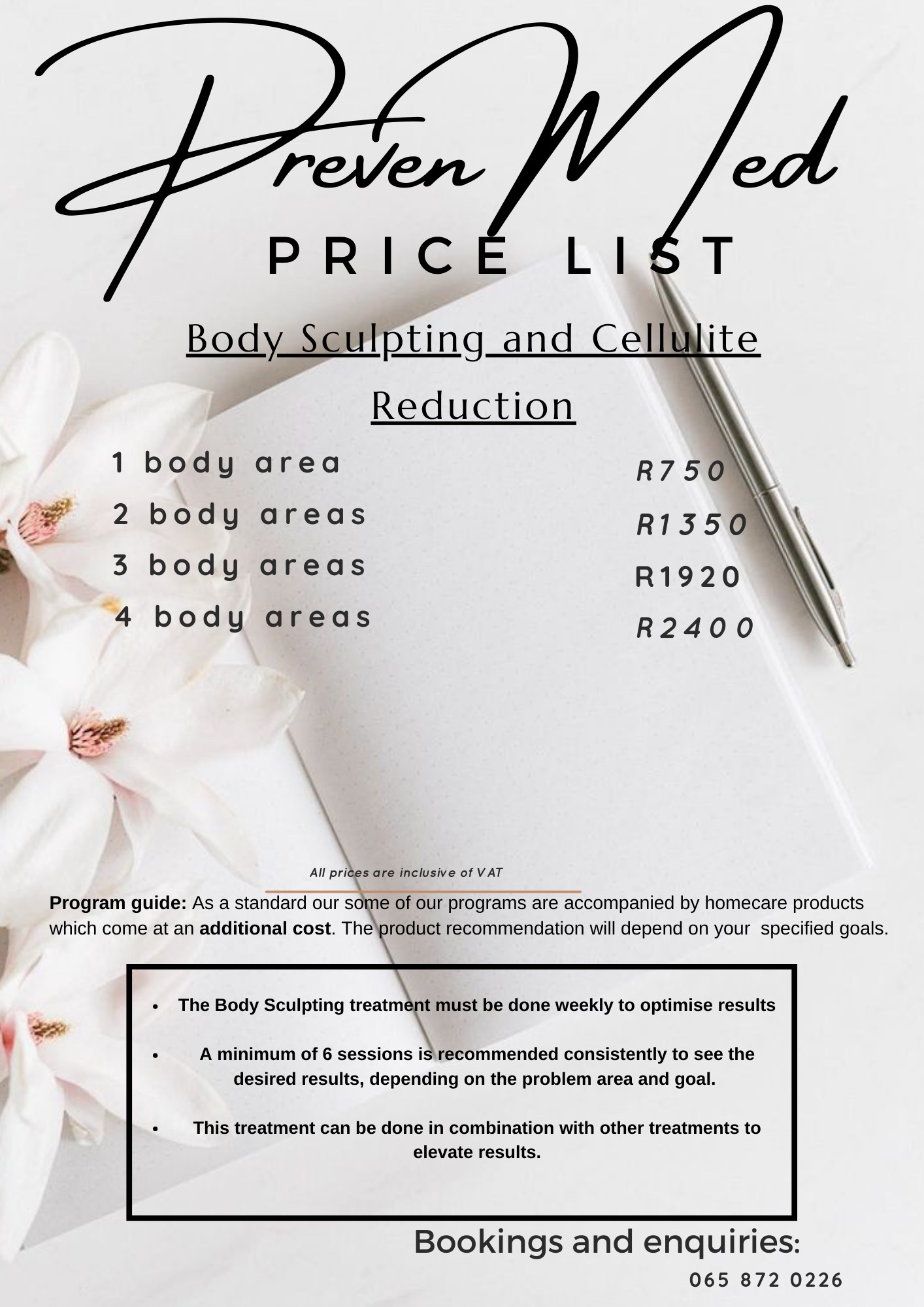 Aesthetic Minimalist Price List - 8